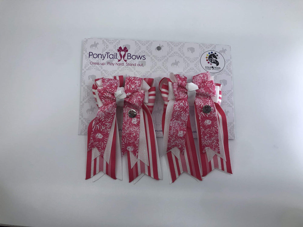 Madelyn Pink PonyTail Bows