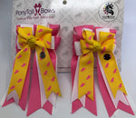 Polo Ponies-Yellow PonyTail Bows