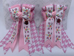 PonyTail Bows 3" Tails PonyTail Bows- Unicorn Party/Houndstooth equestrian team apparel online tack store mobile tack store custom farm apparel custom show stable clothing equestrian lifestyle horse show clothing riding clothes PonyTail Bows | Equestrian Hair Accessories horses equestrian tack store