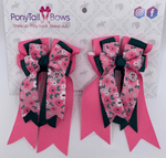 PonyTail Bows- Spring Pink