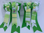 PonyTail Bows- Cool Shades Lime Green