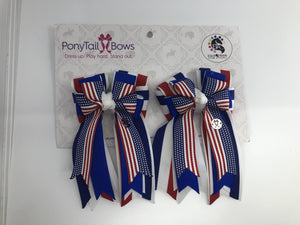 PonyTail Bows 3" Tails America PonyTail Bows equestrian team apparel online tack store mobile tack store custom farm apparel custom show stable clothing equestrian lifestyle horse show clothing riding clothes PonyTail Bows | Equestrian Hair Accessories horses equestrian tack store