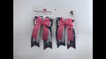 Pink Topper Snowflakes PonyTail Bows