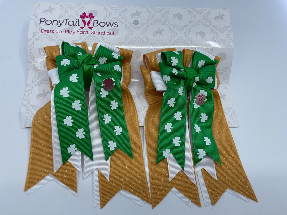 PonyTail Bows 3" Tails Pot O Luck PonyTail Bows equestrian team apparel online tack store mobile tack store custom farm apparel custom show stable clothing equestrian lifestyle horse show clothing riding clothes PonyTail Bows | Equestrian Hair Accessories horses equestrian tack store