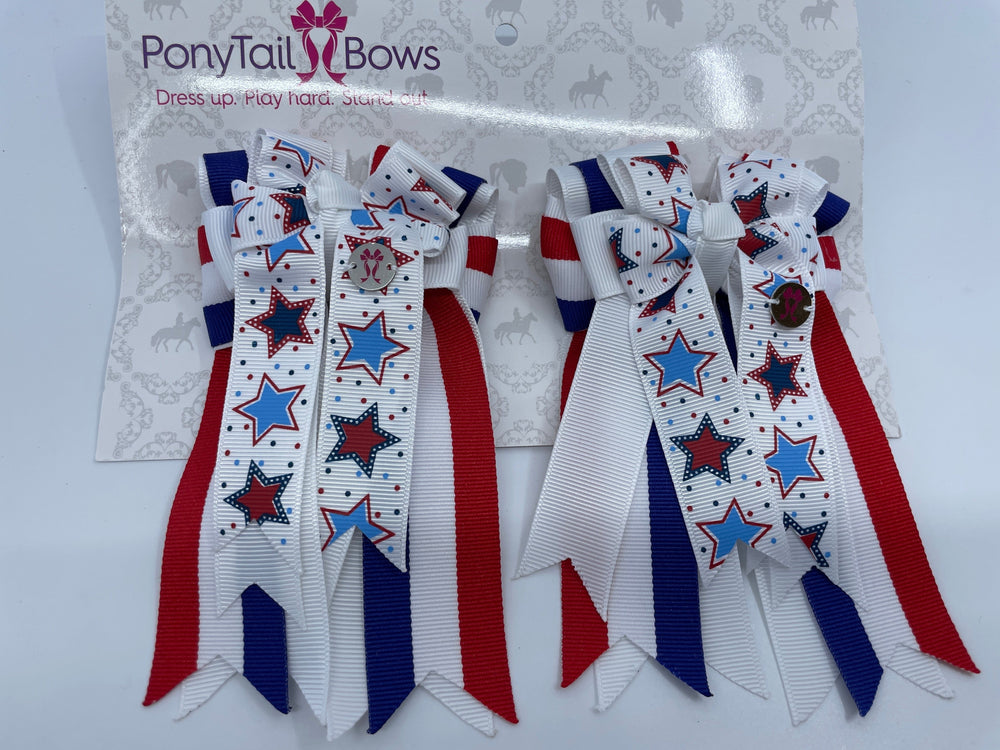 PonyTail Bows 3" Tails Party in the USA PonyTail Bows equestrian team apparel online tack store mobile tack store custom farm apparel custom show stable clothing equestrian lifestyle horse show clothing riding clothes PonyTail Bows | Equestrian Hair Accessories horses equestrian tack store