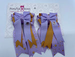 Starry Night- Lavender PonyTail Bows