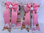 PonyTail Bows- Light Pink Cool Shades