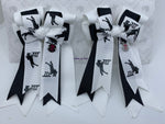 PonyTail Bows- Show Jumping White