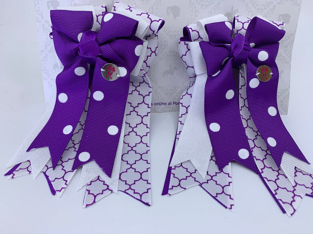 PonyTail Bows 3" Tails PonyTail Bows- Purple Paradise equestrian team apparel online tack store mobile tack store custom farm apparel custom show stable clothing equestrian lifestyle horse show clothing riding clothes PonyTail Bows | Equestrian Hair Accessories horses equestrian tack store