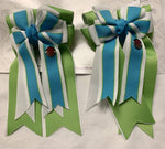 Lime Time PonyTail Bows