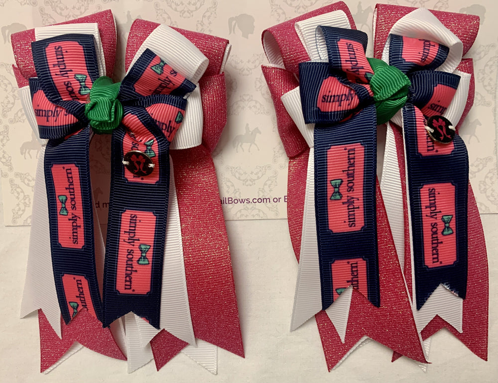 Simply Southern Pink PonyTail Bows