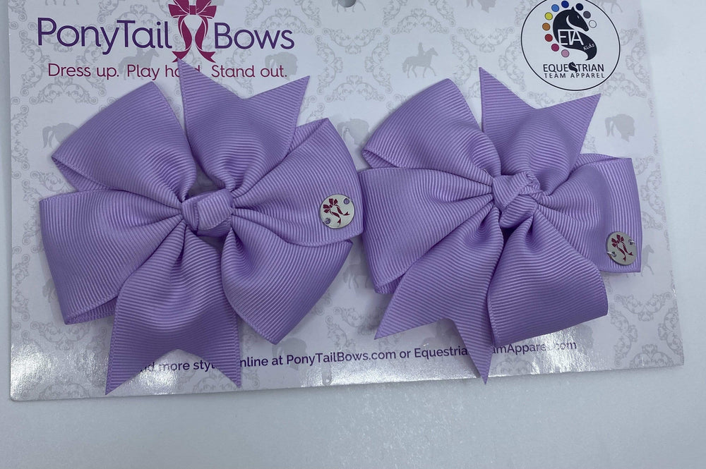 Pinwheel Light Purple PonyTail Bows