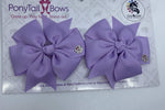 Pinwheel Light Purple PonyTail Bows