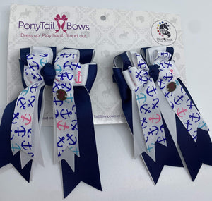 PonyTail Bows 3" Tails Below Deck Navy PonyTail Bows equestrian team apparel online tack store mobile tack store custom farm apparel custom show stable clothing equestrian lifestyle horse show clothing riding clothes PonyTail Bows | Equestrian Hair Accessories horses equestrian tack store?id=28095540887718