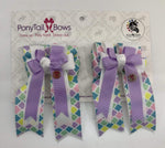 Pastel Lilac PonyTail Bows