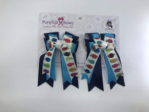 PonyTail Bows 3" Tails Pineapple Blue PonyTail Bows equestrian team apparel online tack store mobile tack store custom farm apparel custom show stable clothing equestrian lifestyle horse show clothing riding clothes PonyTail Bows | Equestrian Hair Accessories horses equestrian tack store?id=22587159314598