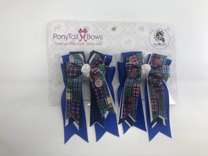 PonyTail Bows 3" Tails Plaid Topper PonyTail Bows equestrian team apparel online tack store mobile tack store custom farm apparel custom show stable clothing equestrian lifestyle horse show clothing riding clothes PonyTail Bows | Equestrian Hair Accessories horses equestrian tack store