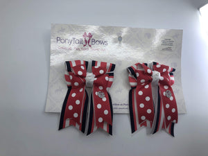 PonyTail Bows 3" Tails Polka Pink PonyTail Bows equestrian team apparel online tack store mobile tack store custom farm apparel custom show stable clothing equestrian lifestyle horse show clothing riding clothes PonyTail Bows | Equestrian Hair Accessories horses equestrian tack store?id=22586568900774