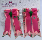 Watermelon Seeds PonyTail Bows