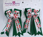 Christmas Puppy PonyTail Bows