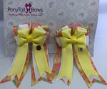 Citrus-Yellow PonyTail Bows