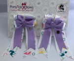 PonyTail Bows 3" Tails Unicorn Love-Purple PonyTail Bows equestrian team apparel online tack store mobile tack store custom farm apparel custom show stable clothing equestrian lifestyle horse show clothing riding clothes PonyTail Bows | Equestrian Hair Accessories horses equestrian tack store