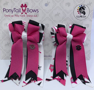 PonyTail Bows 3" Tails Rockstar PonyTail Bows equestrian team apparel online tack store mobile tack store custom farm apparel custom show stable clothing equestrian lifestyle horse show clothing riding clothes PonyTail Bows | Equestrian Hair Accessories horses equestrian tack store