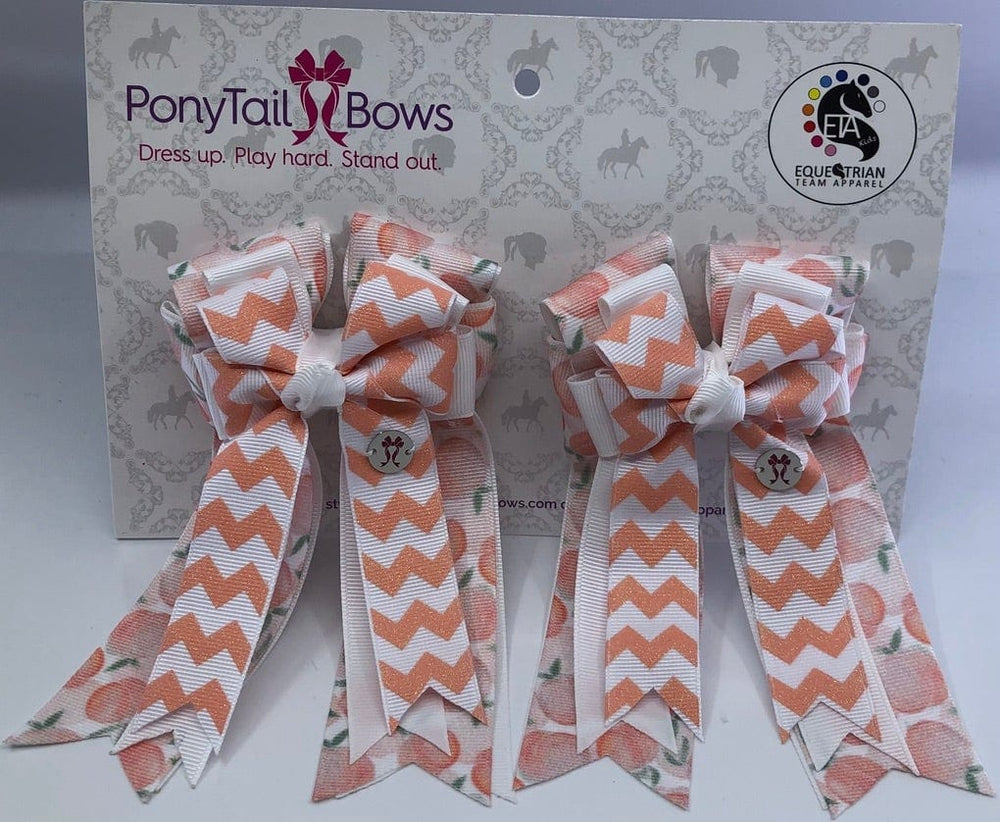 Just Peachy PonyTail Bows