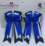 PonyTail Bows 3" Tails Royal Blue/Navy PonyTail Bows equestrian team apparel online tack store mobile tack store custom farm apparel custom show stable clothing equestrian lifestyle horse show clothing riding clothes PonyTail Bows | Equestrian Hair Accessories horses equestrian tack store