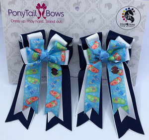 PonyTail Bows 3" Tails Flip Flops PonyTail Bows equestrian team apparel online tack store mobile tack store custom farm apparel custom show stable clothing equestrian lifestyle horse show clothing riding clothes PonyTail Bows | Equestrian Hair Accessories horses equestrian tack store