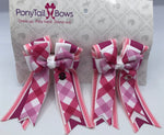 Tickle Me Pink PonyTail Bows